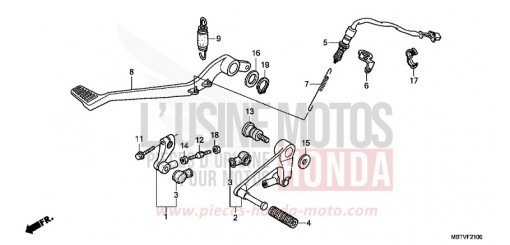 PEDALE XL1000VAB de 2011